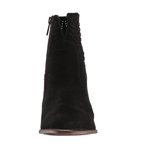 Vince Camuto Fenyia Black Suede Ankle Bootie - Picture 4 of 8